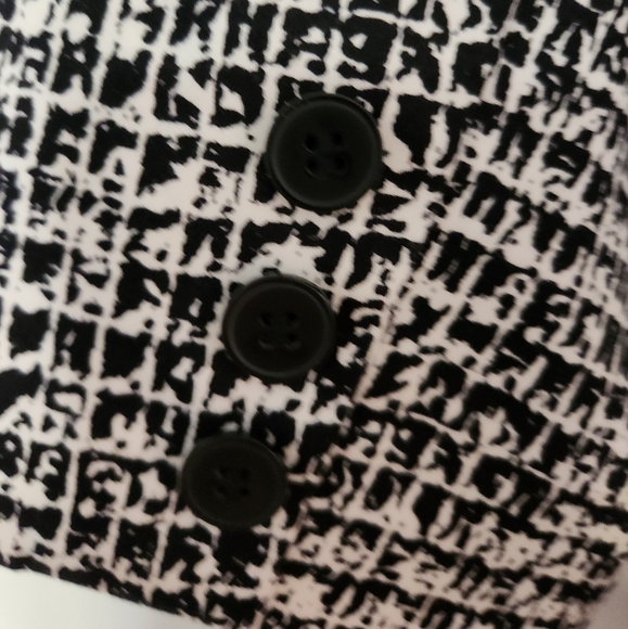 Harvé Bernard Vintage Black and White Blazer Size Large - Picture 5 of 5